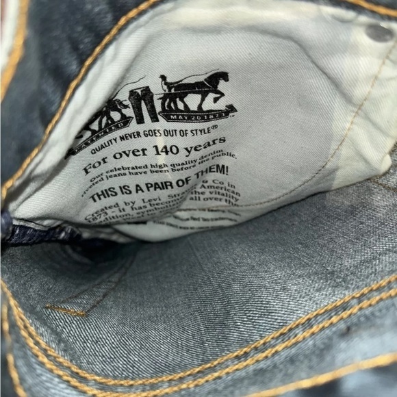 Levi’s 559 0055 Loose Fit Straight Leg Relaxed Light Denim Jeans Men’s Sz 38x32 - Picture 5 of 6